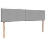 VidaXL Cadre de lit ottoman et matelas gris clair 180x200cm tissu