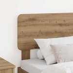 vidaXL Tête de lit Chêne artisanal 80 cm Bois d'ingénierie
