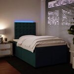 vidaXL Sommier à lattes de lit avec matelas vert foncé 120x190 cm