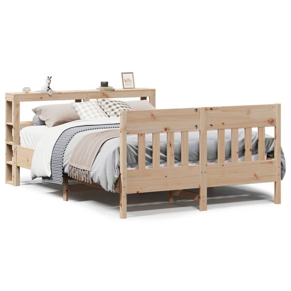 vidaXL Cadre de lit sans matelas 120x200 cm bois de pin massif