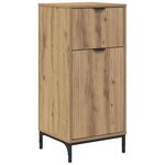 vidaXL Cabinet de salle de bain chêne artisanal 39.5 x 36 x 88 cm