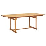 vidaXL Ensemble à manger de jardin 7Pièces beige polypropylène et bois
