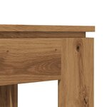 vidaXL Table à manger chêne artisanal 120x60x76 cm bois d'ingénierie