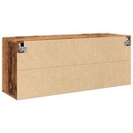 vidaXL Meuble TV mural vieux bois 100x30x41 cm