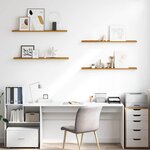 vidaXL Étagère Murale 4 Pièces Beige 100 x 9 x 3 cm Bois d'ingénierie