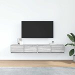 vidaXL Meubles TV 2 Pièces sonoma gris 80x31x25 5 cm bois d'ingénierie