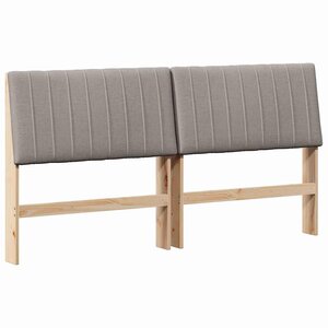 vidaXL Tête de lit capitonnée Taupe 180 cm Pin massif