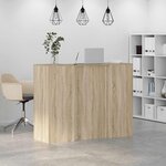 vidaXL Bureau réception chêne sonoma 135x50x103 5 cm bois d'ingénierie