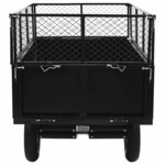 vidaXL Remorque basculante pour tondeuse de pelouse Charge de 300 kg