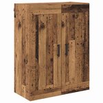 vidaXL Haut Armoire 2 Pièces Bois Ancien Bois d'ingénierie