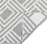 vidaXL Tapis d'extérieur ARAKIL gris 140 x 200 cm PP