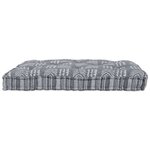 vidaXL Coussin de canapé sur palette Impression grise tissu