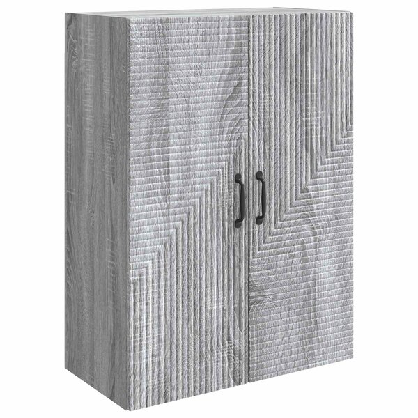 vidaXL Armoire Murale Sonoma gris 66 x 34 5 x 90 cm Bois d'ingénierie
