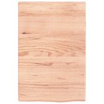 vidaXL Étagère murale marron clair bois chêne massif traité