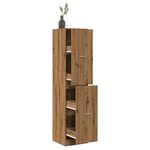vidaXL Armoire d'apothicaire chêne artisanal bois d'ingénierie