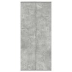 vidaXL Armoire à chaussures gris béton 80x39x180 cm en bois aggloméré