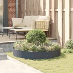 vidaXL Pots de jardin 5 Pièces Anthracite 120 x 120 x 20 cm Acier