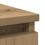 vidaXL Buffet avec tiroir chêne artisanal 71x35x65 cm bois ingénierie