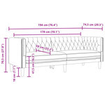 vidaXL Canapé à 3 places Chesterfield marron similicuir
