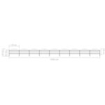 vidaXL Clôture de jardin à dessus en lance Acier (1-1 25)x15 3 m Noir