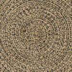 vidaXL Tapis de surface Naturel et noir 140 x 200 cm Jute