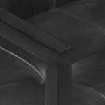 vidaXL Chaises à manger cantilever lot de 4 noir cuir véritable