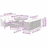 vidaXL Ensemble de canapé de jardin 11 Pièces beige et gris clair