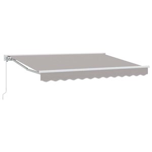 vidaXL Auvent Rétractable Gris clair 300x200 cm tissu