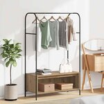 vidaXL Porte-vêtements Marron 100 x 44 x 160 cm Bois d'ingénierie