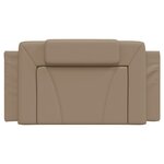 vidaXL Coussin de tête de lit Viana cappuccino 100 cm similicuir