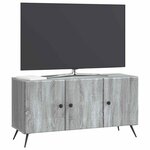 vidaXL Meuble TV Sonoma gris 99 x 34 5 x 50 cm Bois d'ingénierie