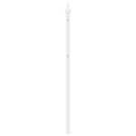vidaXL Tête de lit métal blanc 200 cm