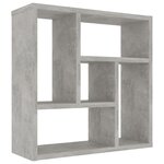 vidaXL Étagère murale Gris béton 45 1x16x45 1 cm Bois d’ingénierie