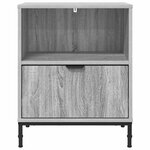 vidaXL Tables de chevet avec tiroir 2 Pièces Sonoma gris 49 x 36 x 61 cm
