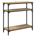 vidaXL Table console Chêne artisanal 75 x 29 x 75 cm Bois d'ingénierie