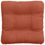 vidaXL Coussins de siège 4 Pièces Rouge orange 45 x 45 cm