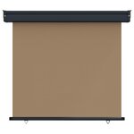 vidaXL Store latéral de balcon 80 x 250 cm 100  polyester fer acier