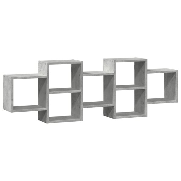 vidaXL Étagère murale gris béton 129x18x42 cm bois d'ingénierie