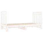 vidaXL Lit coulissant sans matelas blanc 2x(90x190) cm