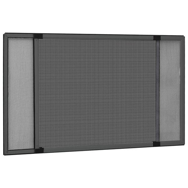 vidaXL Moustiquaire extensible pour fenêtres Anthracite (100-193)x75cm