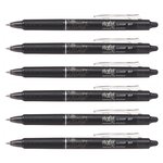 Stylo roller rétractable Frixion Ball Clicker 0 7 Noir x 6 PILOT