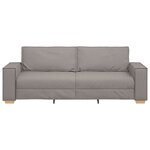 vidaXL Canapé 3 places Taupe 180 cm Tissu