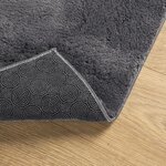 vidaXL Tapis HUARTE à poils courts doux lavable anthracite 120x120 cm
