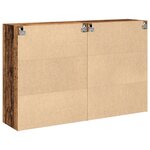 vidaXL Armoires murales 2 Pièces en vieux bois 69 5 x 34 x 90 cm en bois récupéré