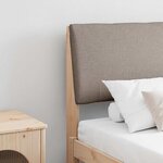vidaXL Tête de lit capitonnée Taupe 200 cm Pin massif