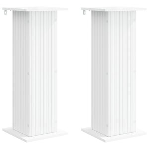 vidaXL Support de Plante 2 pc Blanc 30 5 x 30 x 80 5 cm