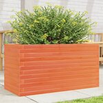 vidaXL Jardinière cire marron 90x40x46 cm bois de pin massif