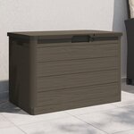 vidaXL Boîte à coussins d'extérieur brun 77 5x44 5x53 cm polypropylène