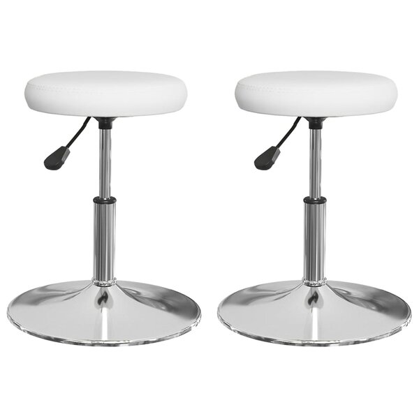 vidaXL Chaises à manger lot de 2 blanc similicuir