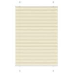 vidaXL Store plissé crème 90x150 cm largeur du tissu 89 4 cm polyester